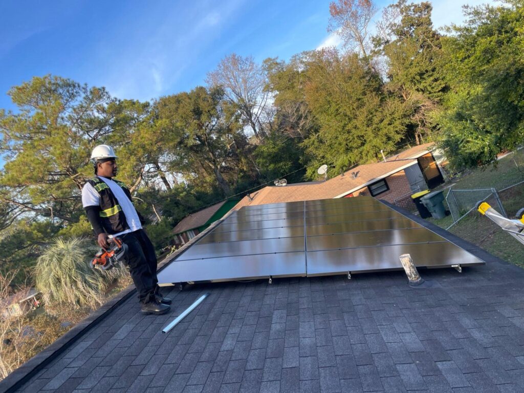 installing solar panels